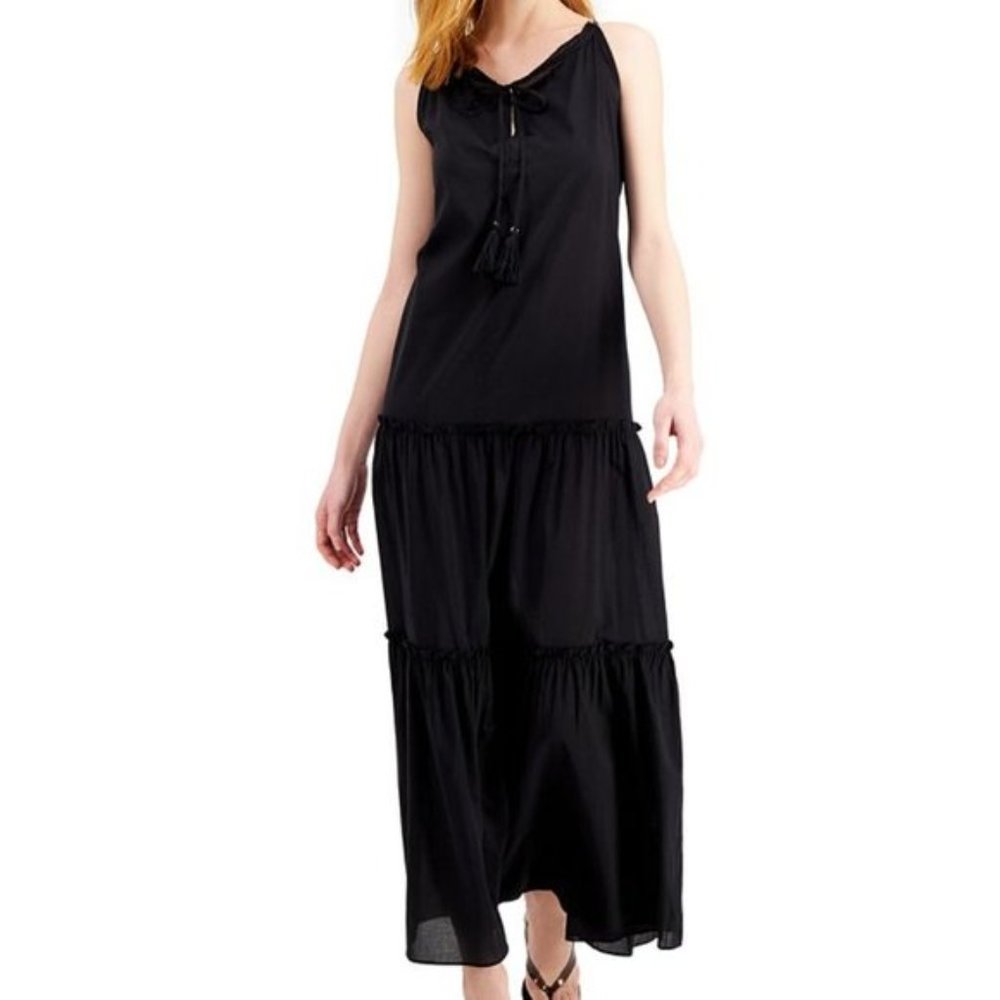 INC International Concepts Tiered Halter Maxi Dress Size: XS